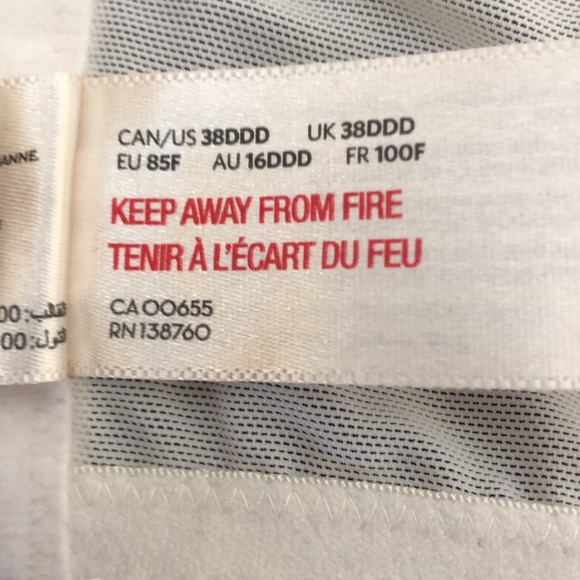 💞DÉESE LINGERIE - EUC Unlined, Wired Bra (38F/DDD) - Picture 12 of 13